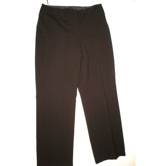 Womens Valerie Stevens Woold Blend Pants Dark Brown Lined Work Play Casual 8